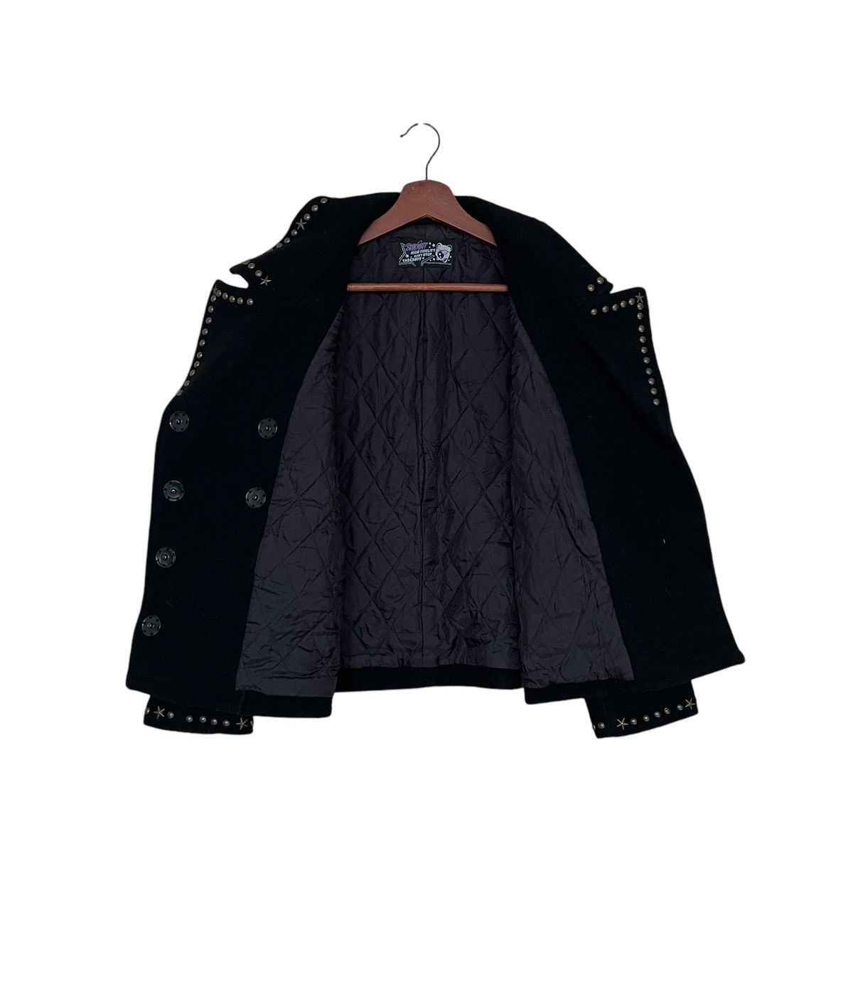 If Six Was Nine × Japanese Brand × Le Grande Bleu (L.G.B.) Vintage Japanese Brand Shout Studded Star Wool Jacket 1990s Size US M / EU 48-50 / 2 - 9 Thumbnail