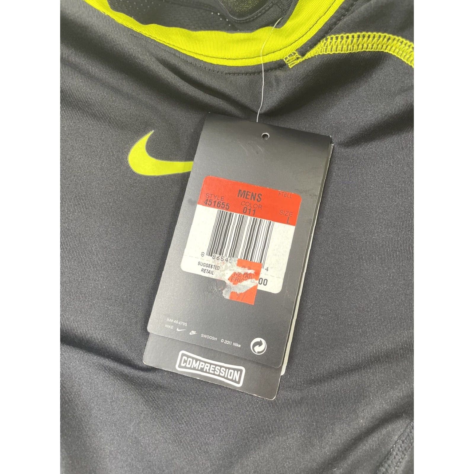 Nike NWT Nike Pro Combat Padded Shirt Men's Large Black Jersey Football Size US L / EU 52-54 / 3 - 2 Thumbnail