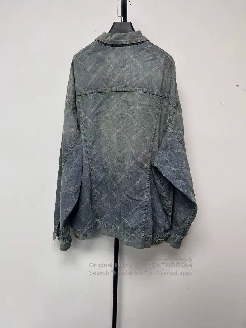 Balenciaga Balenciaga Logo Printed Distressed Lapel Single Breasted D Size US L / EU 52-54 / 3 - 2 Thumbnail