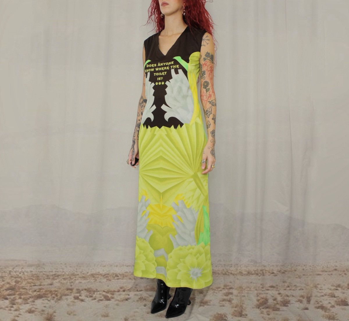 Other 🚽TOILET MAXI DRESS🚽 Size L / US 10 / IT 46 - 2 Thumbnail
