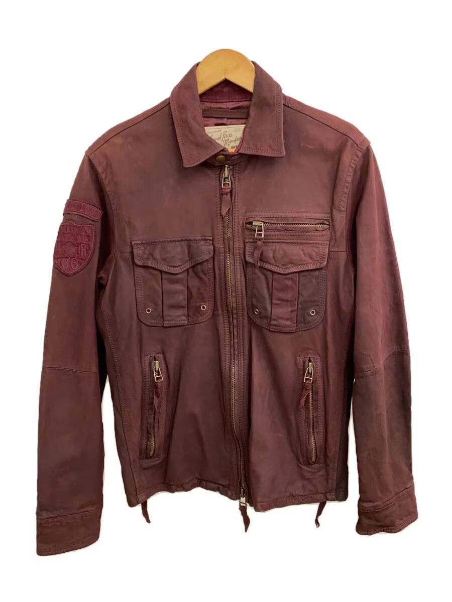Avirex Avirex Plain Goat Leather Jacket Blouson Bordeaux Size US L / EU 52-54 / 3 - 1 Thumbnail