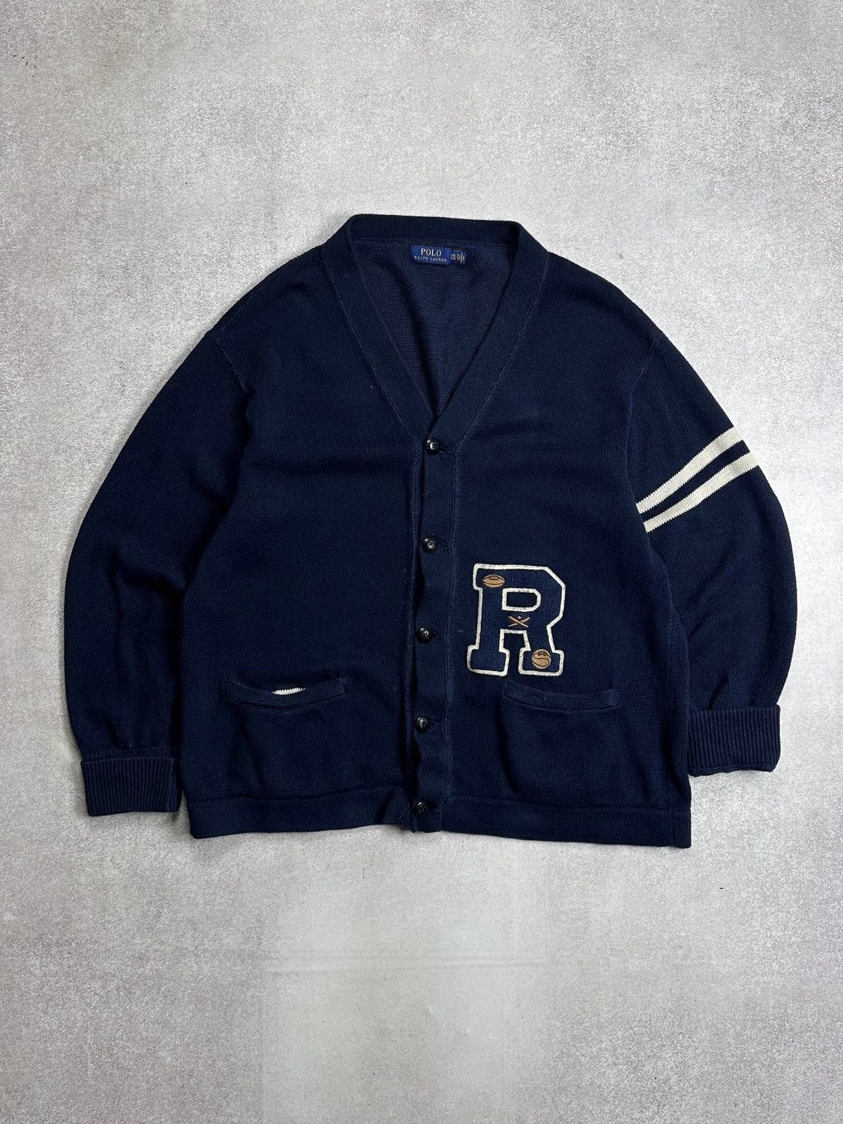 Polo Ralph Lauren Vintage Polo Ralph Lauren Heavy Knit Cardigan Sweater XXL Size US XXL / EU 58 / 5 - 1 Thumbnail