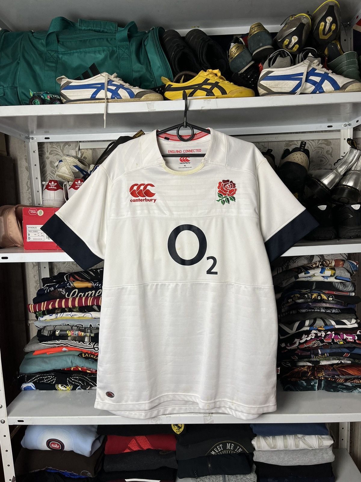 Canterbury of New Zealand Mens Vintage Canterbury England rugby polos T-shirt rare Size US XL / EU 56 / 4 - 1 Thumbnail