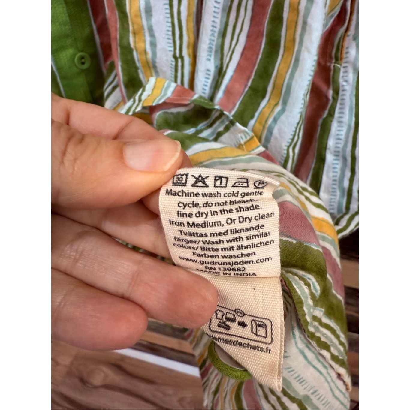 Guru Gudrun Sjoden Cotton Multicolor Striped button front Lagenlo Size S / US 4 / IT 40 - 6 Thumbnail