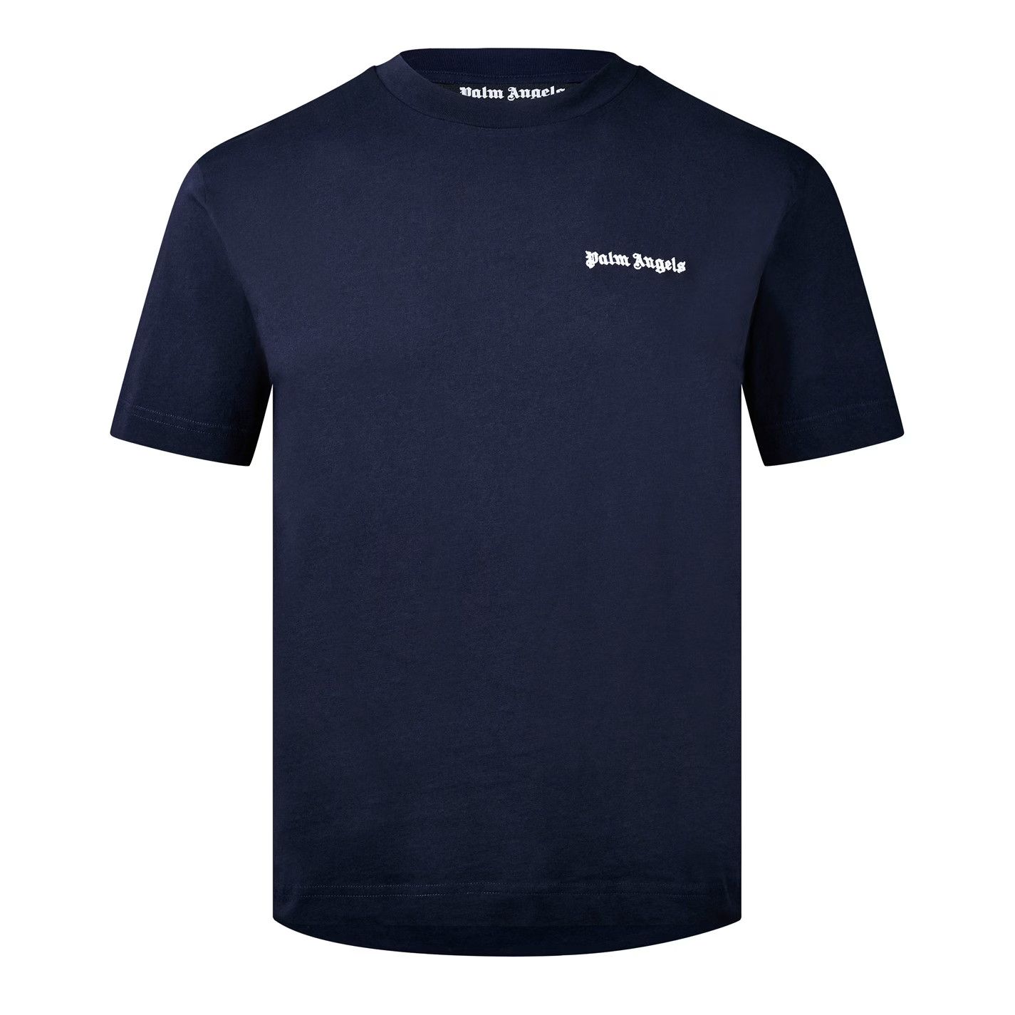 Palm Angels o1g2r1mq0426 Embroidered Logo T-Shirt in Navy Size US M / EU 48-50 / 2 - 1 Thumbnail
