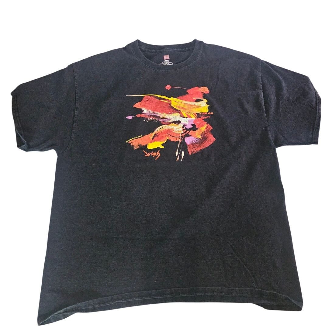 Hanes Jonas Gerard Wearable Abstract Art Graphic Tee Black Tee XL Size US XL / EU 56 / 4 - 2 Thumbnail