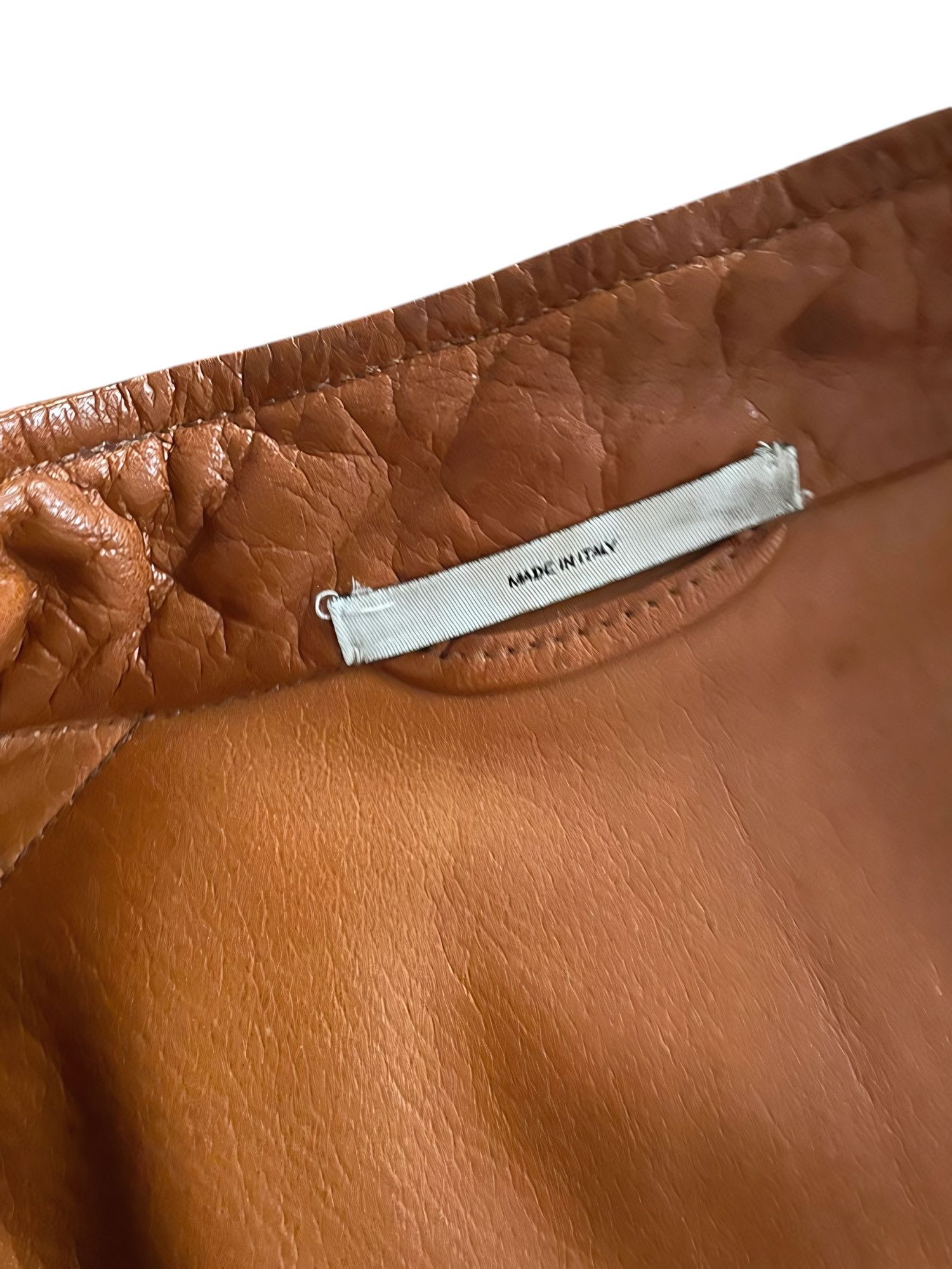 Saint Laurent Paris F/W 2002 RUNWAY LEATHER BIKER ASYMMETRIC CLOSURE BY TOM FORD Size US S / EU 44-46 / 1 - 5 Thumbnail