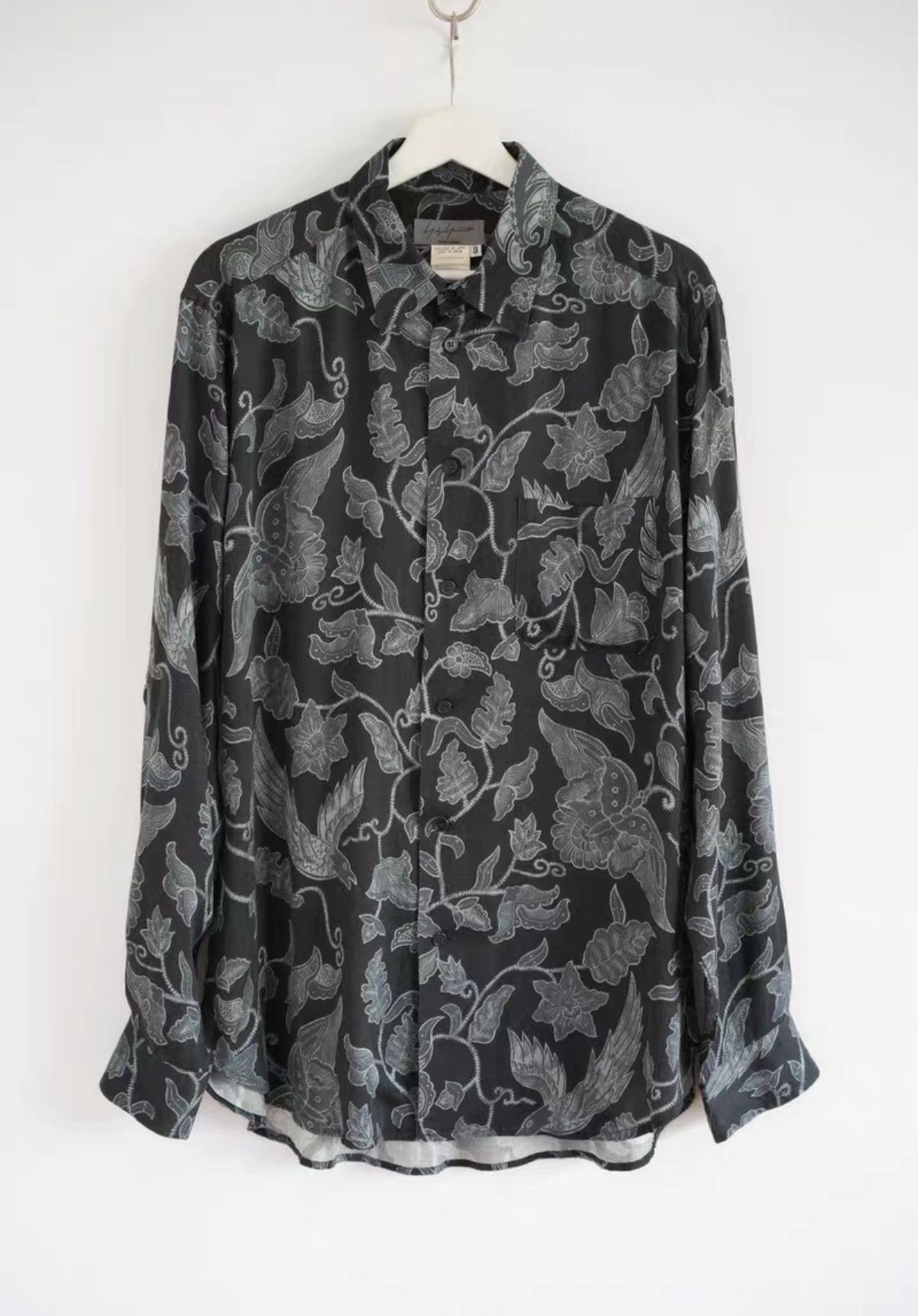 Yohji Yamamoto Yohji Yamamoto 06ss Plants & Animals Print Shirt K4 Size US L / EU 52-54 / 3 - 1 Thumbnail