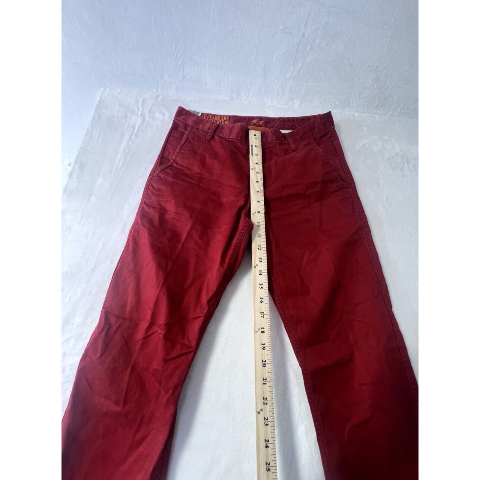 Dockers DOCKERS Pants Red 32X32 Chino Flat Front Classic Mens Casual Knit Stretch Logo Zipper Button Pockets 32 Inseam Regular Straight Size US 32 / EU 48 - 3 Thumbnail