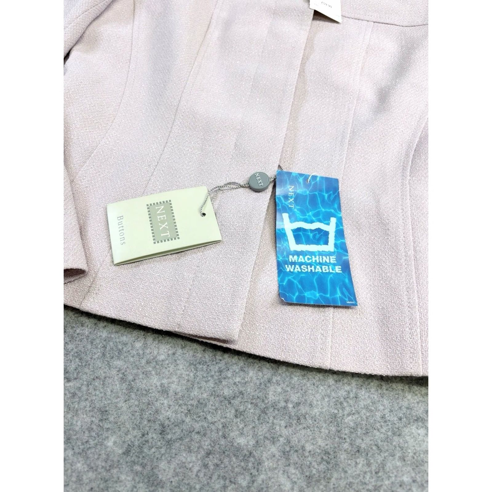 NEXT VINTAGE NEXT Blazer Jacket Women UK10 Pale Pink Work Office Party Casual BNWT Size L / US 10 / IT 46 - 5 Thumbnail