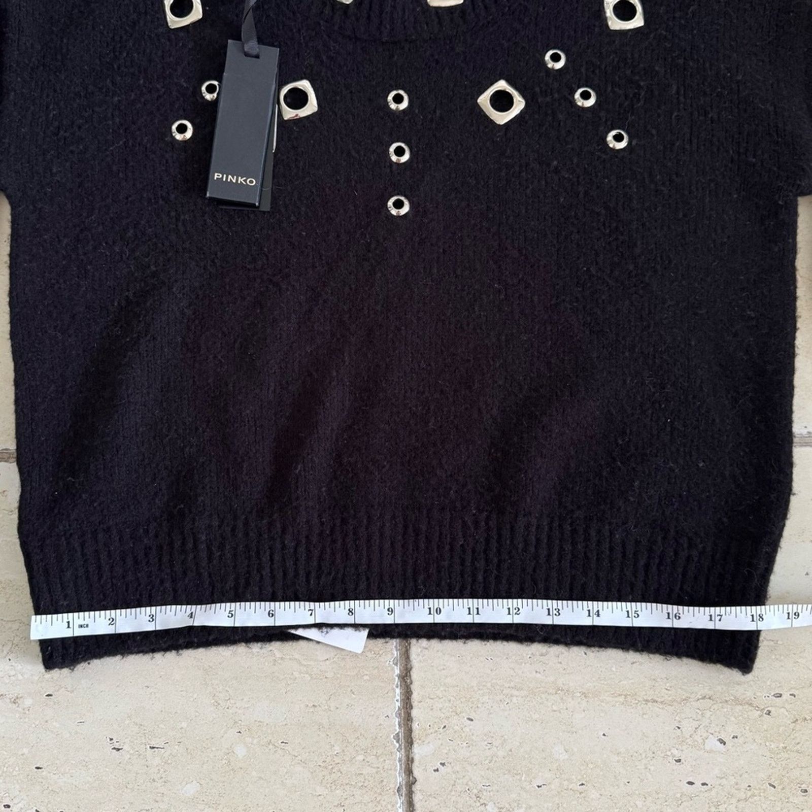 Pinko NWT! PINKO Boxy Pullover Black, Size S, MSRP. $357 Size S / US 4 / IT 40 - 13 Thumbnail