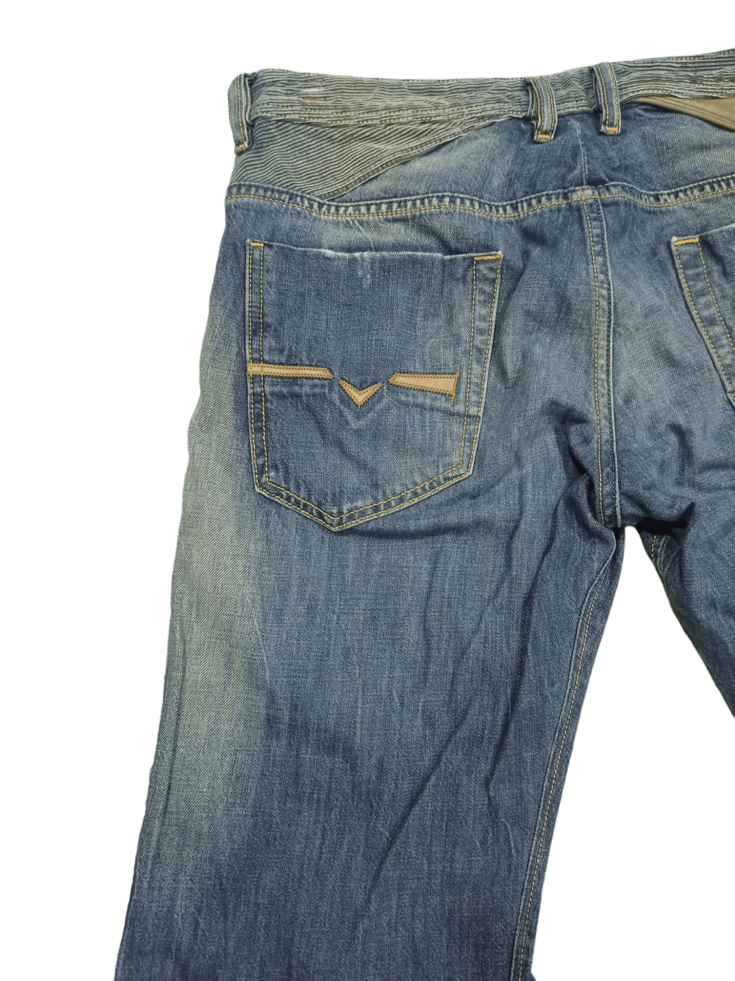 Diesel DIESEL REYHAN DISTRESSED DENIM FLARE JEANS Size US 31 - 12 Thumbnail