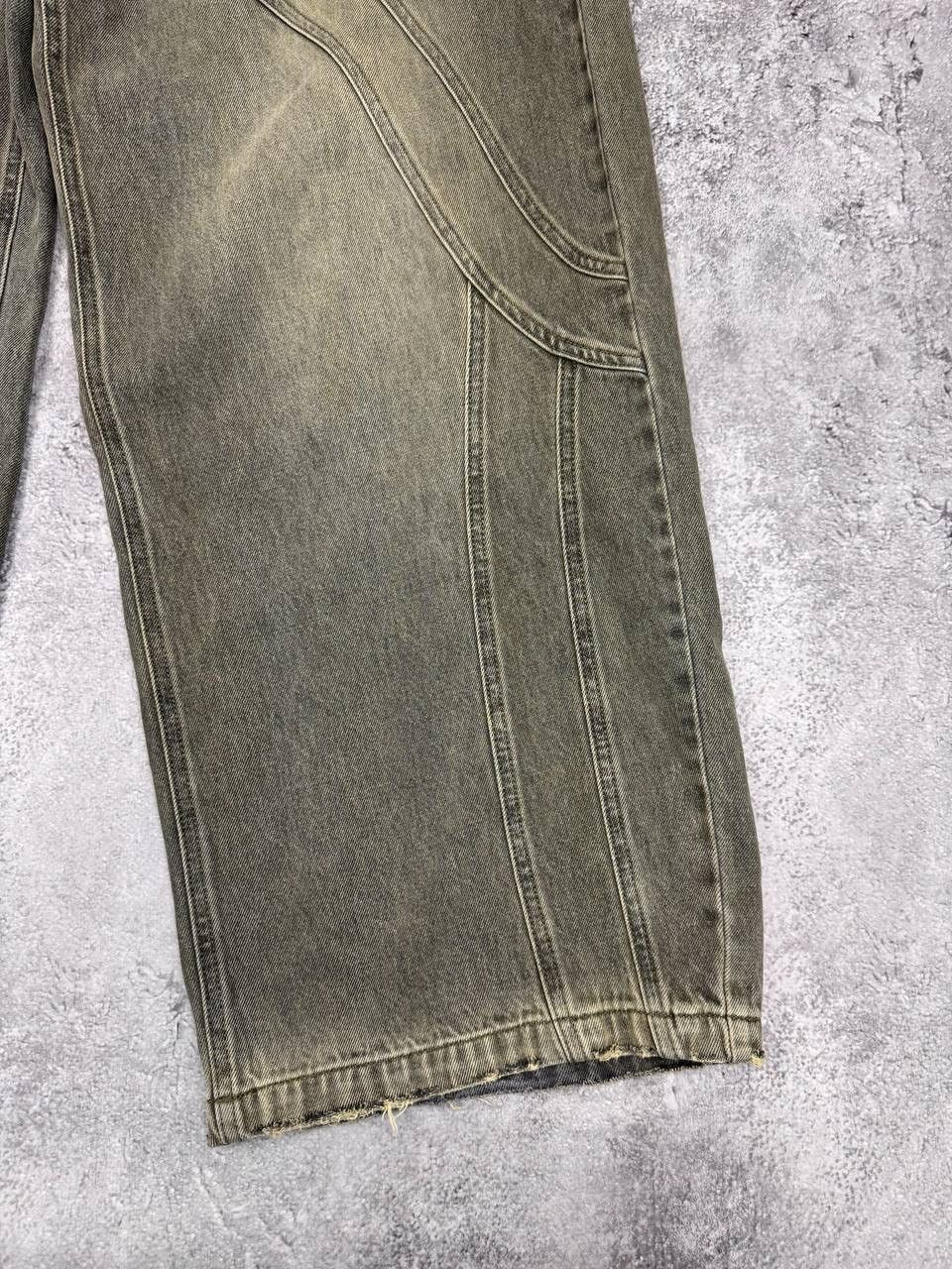 Karl Kani Karl Kani Men Baggy Jeans OG Washed Wavy Seams Green Size 34 Size US 34 / EU 50 - 6 Thumbnail
