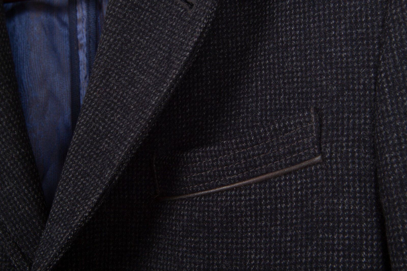 Ted Baker Ted Baker Men's Wexford Black Dark Gray Wool Coat Peacoat Size US M / EU 48-50 / 2 - 4 Thumbnail