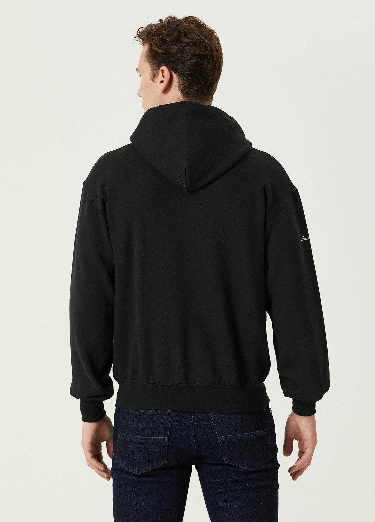 SARTORIO SARTORIO black heart print cotton hoodie sweatshirt Large Size US L / EU 52-54 / 3 - 2 Thumbnail
