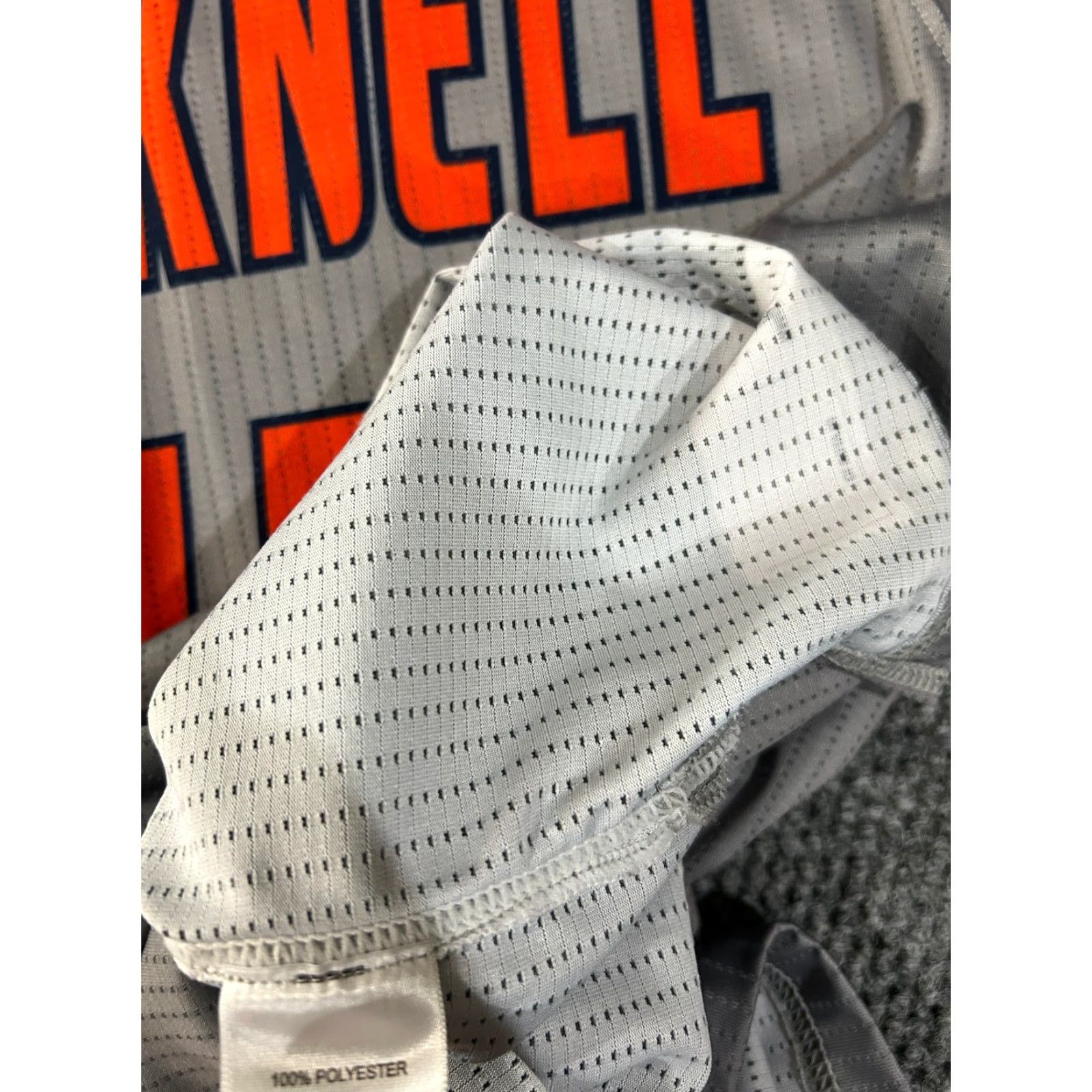 Adidas Adidas jersey Mens XL gray orange navy Bucknell NCAA sports stretch shirt Pullover Crew Neck Short Sleeve Size US XL / EU 56 / 4 - 6 Thumbnail