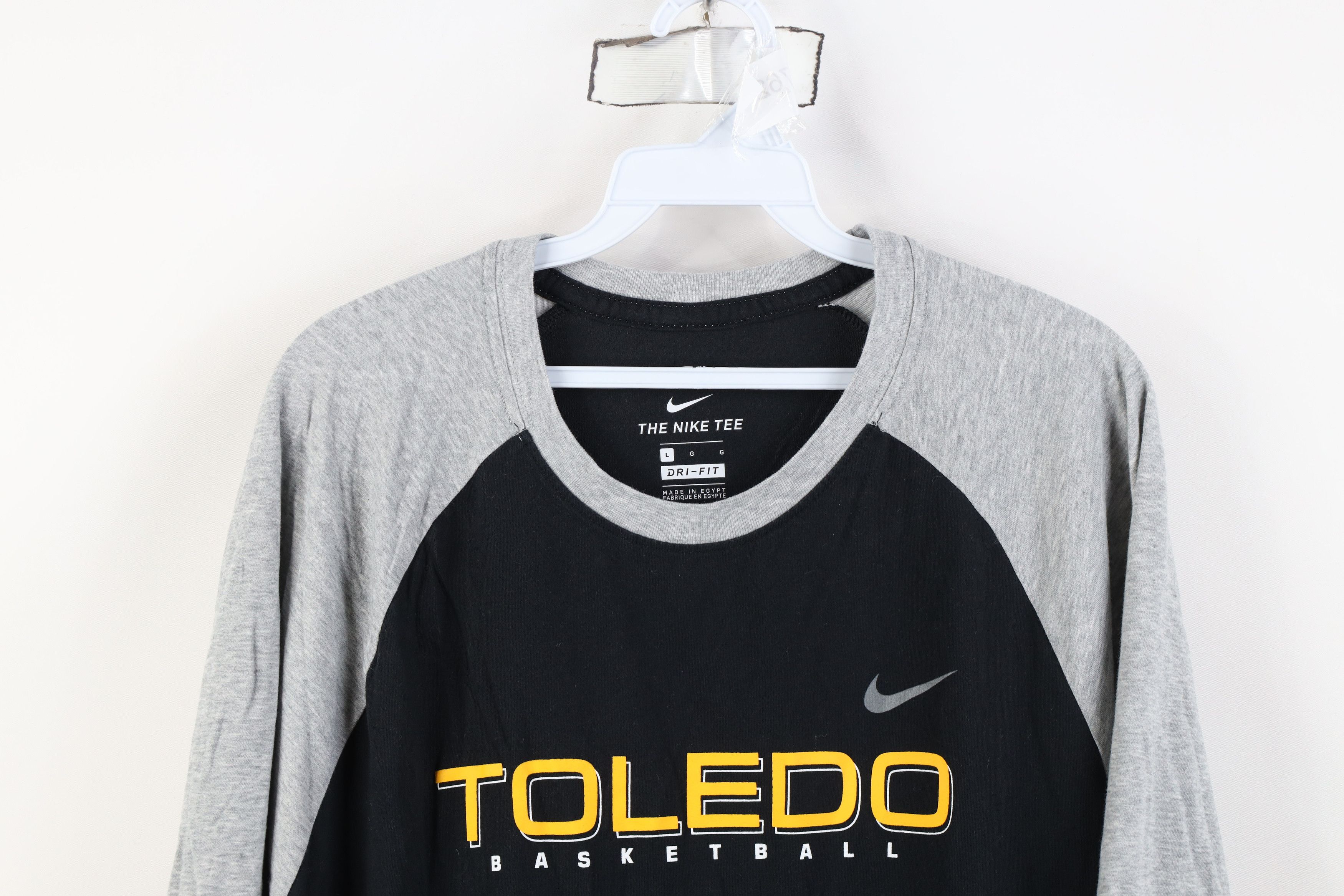 Nike Nike University of Toledo Basketball Raglan T-Shirt Black Size US L / EU 52-54 / 3 - 2 Thumbnail