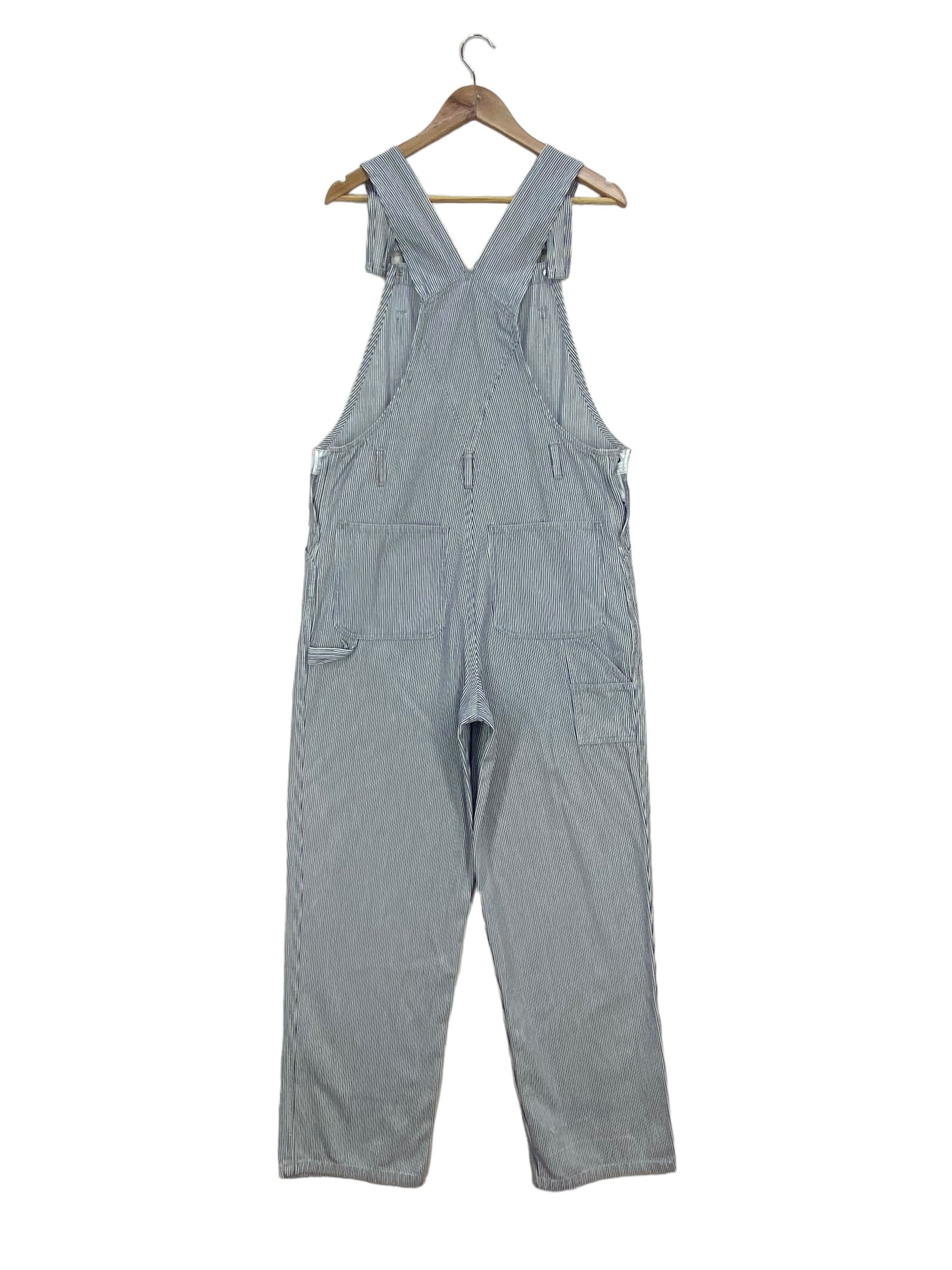 Dog House Carpenter Bib Overalls Light Wash Jeans
