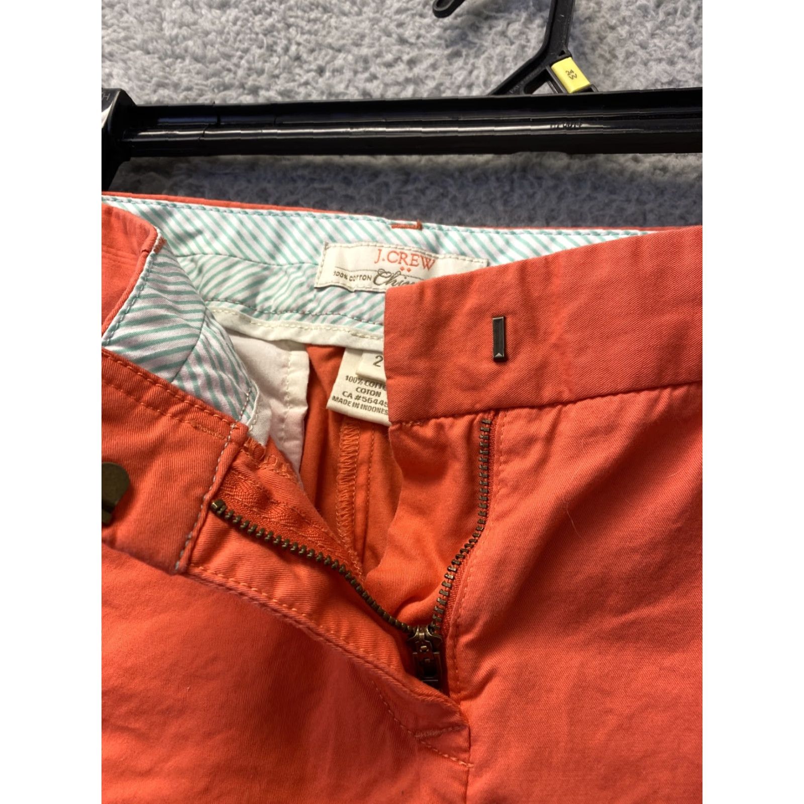 J.Crew J.CREW Shorts Women 2 Coral Linen Blend Waist Pockets /96-49 Womens Size 26" / US 2 / IT 38 - 2 Thumbnail