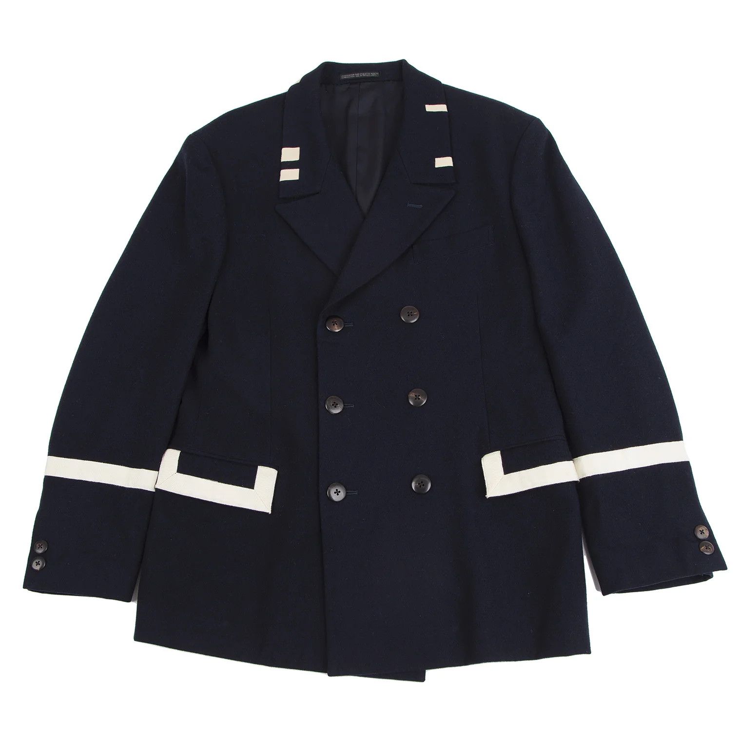 Yohji Yamamoto Yohji Yamamoto Double Jacket Navy M Size US M / EU 48-50 / 2 - 1 Thumbnail