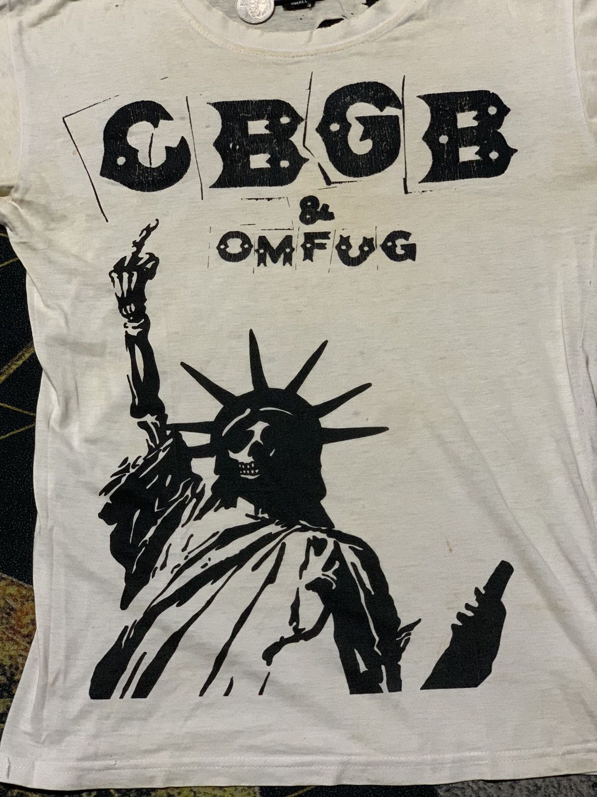 Band Tees × Vintage 💥Vintage CBGB “Home Of Underground Rock” Trashed Dirty Tees Size US S / EU 44-46 / 1 - 3 Thumbnail