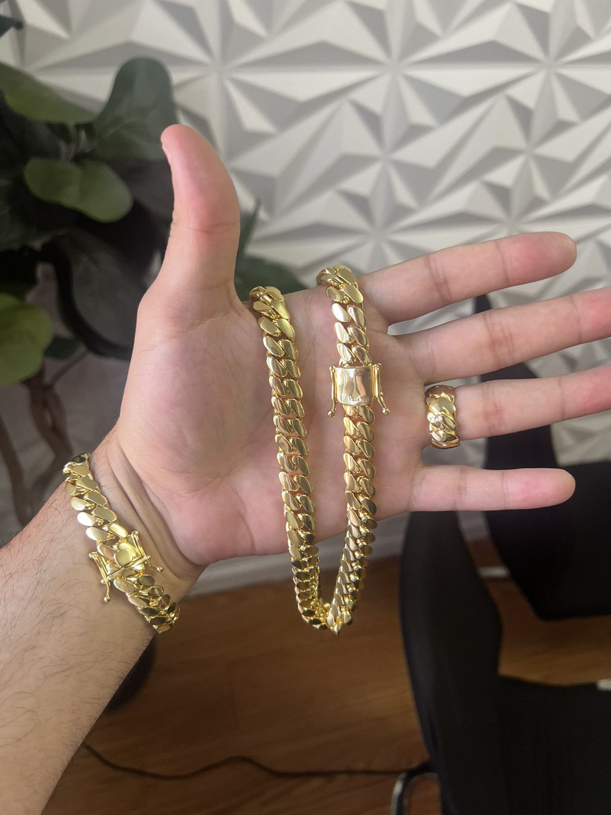 Other 14k gold bonded set chain and bracelet plus ring Size ONE SIZE - 7 Thumbnail