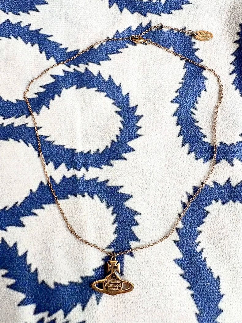 Vivienne Westwood Vivienne Westwood Vintage Pink Flat Saturn Necklace Size ONE SIZE - 5 Thumbnail
