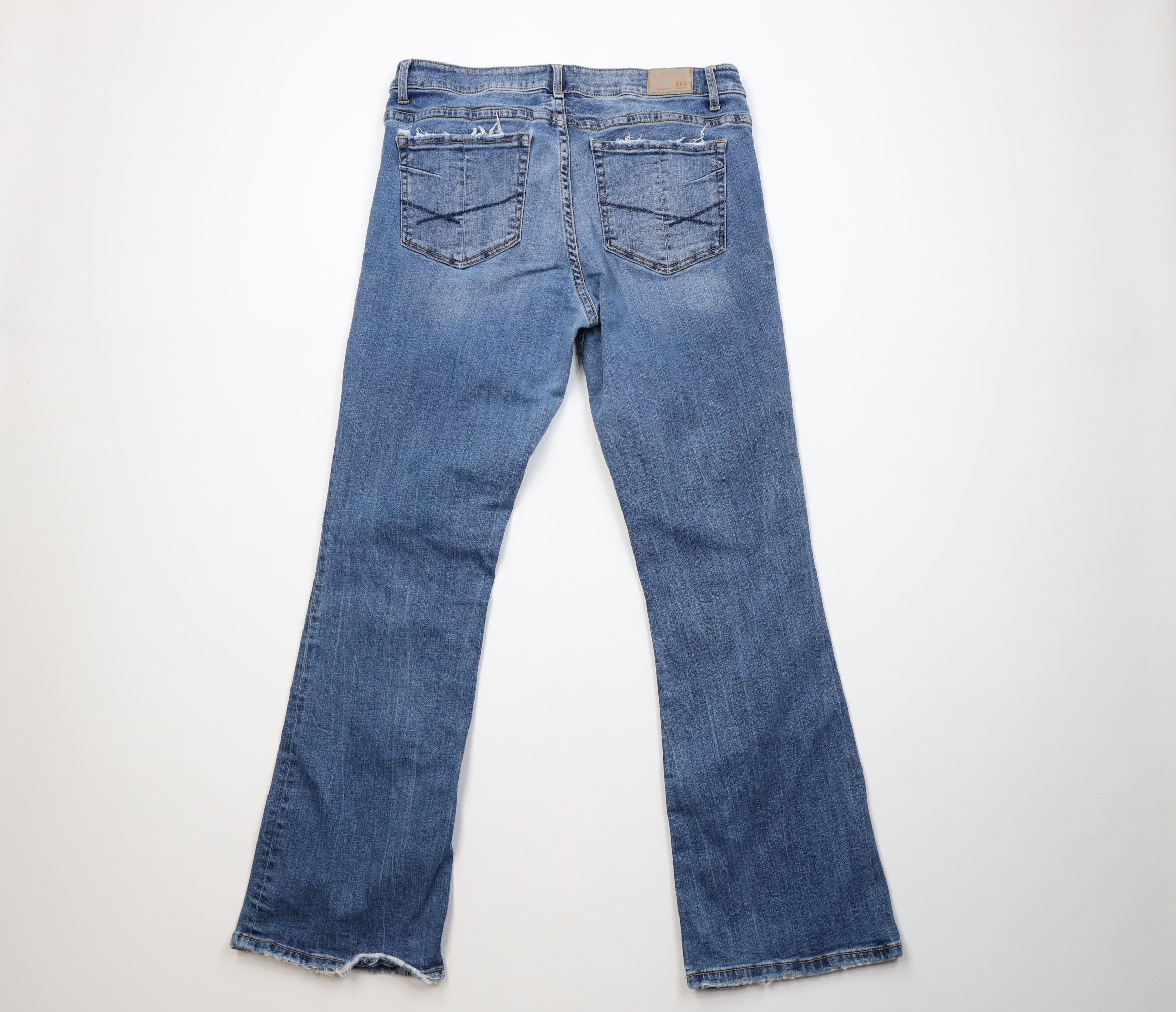 Vintage Buckle BKE Thick Stitch Payton Bootcut Jeans Stretch Size 32" / US 10 / IT 46 - 10 Thumbnail
