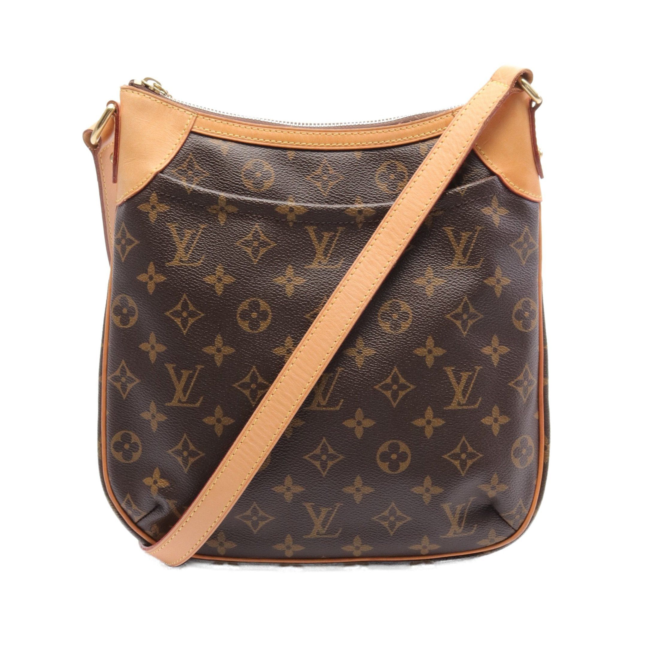 Louis Vuitton Louis Vuitton Odeon Pm Monogram Shoulder Bag Leather Brown Size ONE SIZE - 1 Thumbnail
