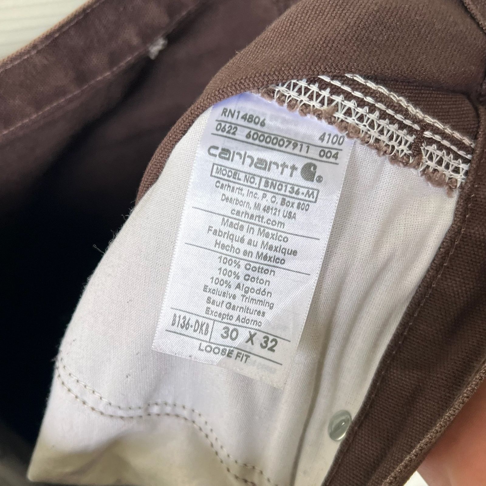 Carhartt × Vintage Carhartt brown double knee work wear carpenter pants Size US 31 - 7 Thumbnail