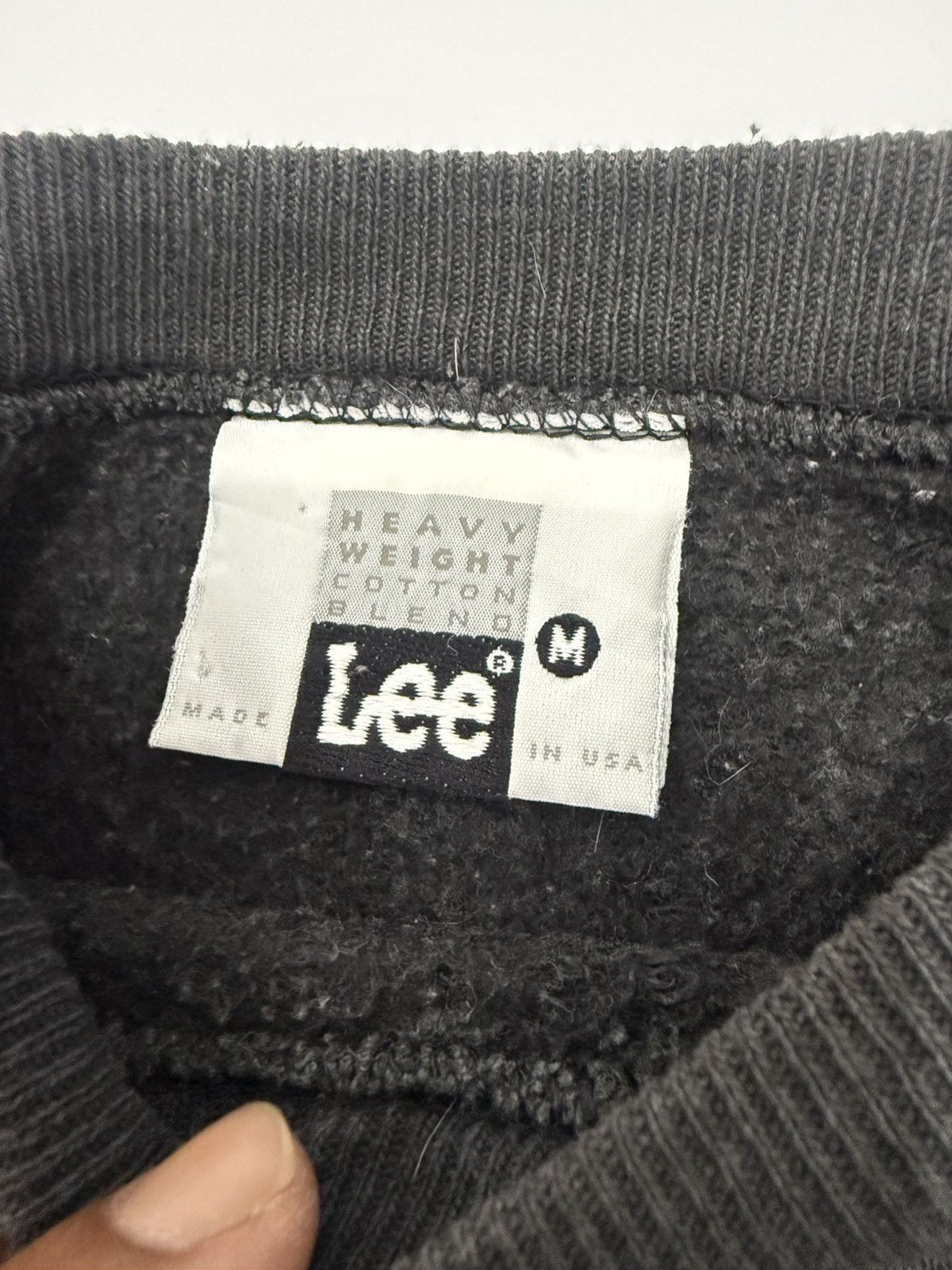 Lee 🔥 90's FADED LEE MADE IN USA iCONIC LOGO SWEATSHIRT - L Size US M / EU 48-50 / 2 - 6 Thumbnail