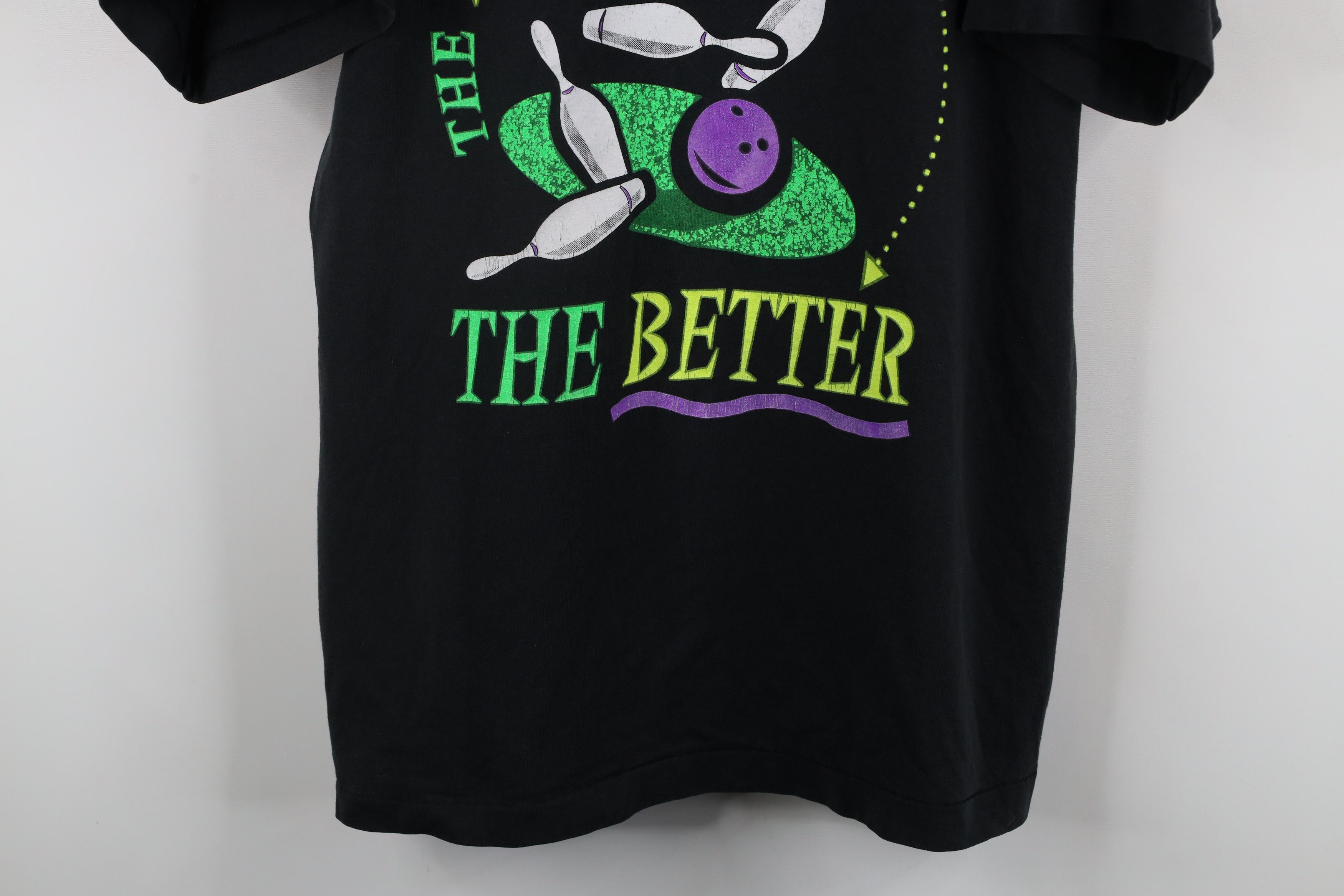 Vintage Vintage 90s Out Plaza Lanes Bowling Staff T-Shirt Black Size US XL / EU 56 / 4 - 3 Thumbnail