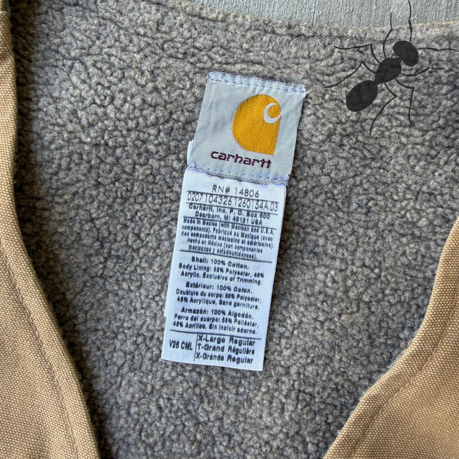 Carhartt × Vintage Carhartt V26 brown Sherpa work wear vest Size US XL / EU 56 / 4 - 2 Thumbnail