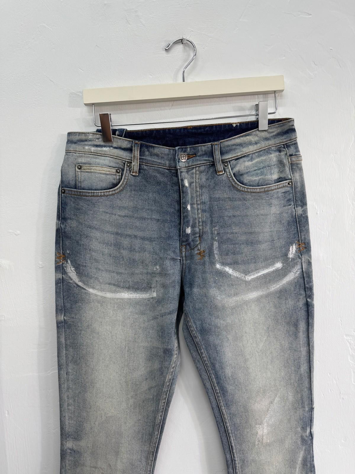 Ksubi new Ksubi mens denim jeans chitch silver paint blue 32 Size US 32 / EU 48 - 2 Thumbnail