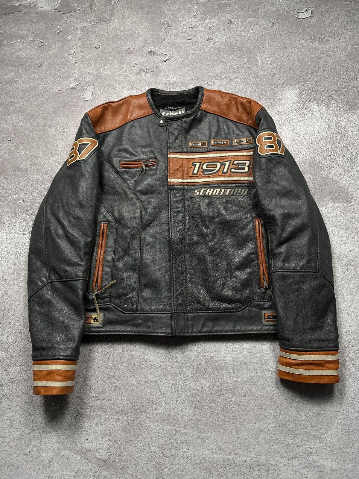 Schott × Vintage Schott vintage leather USA jacket 90s Id n 6875