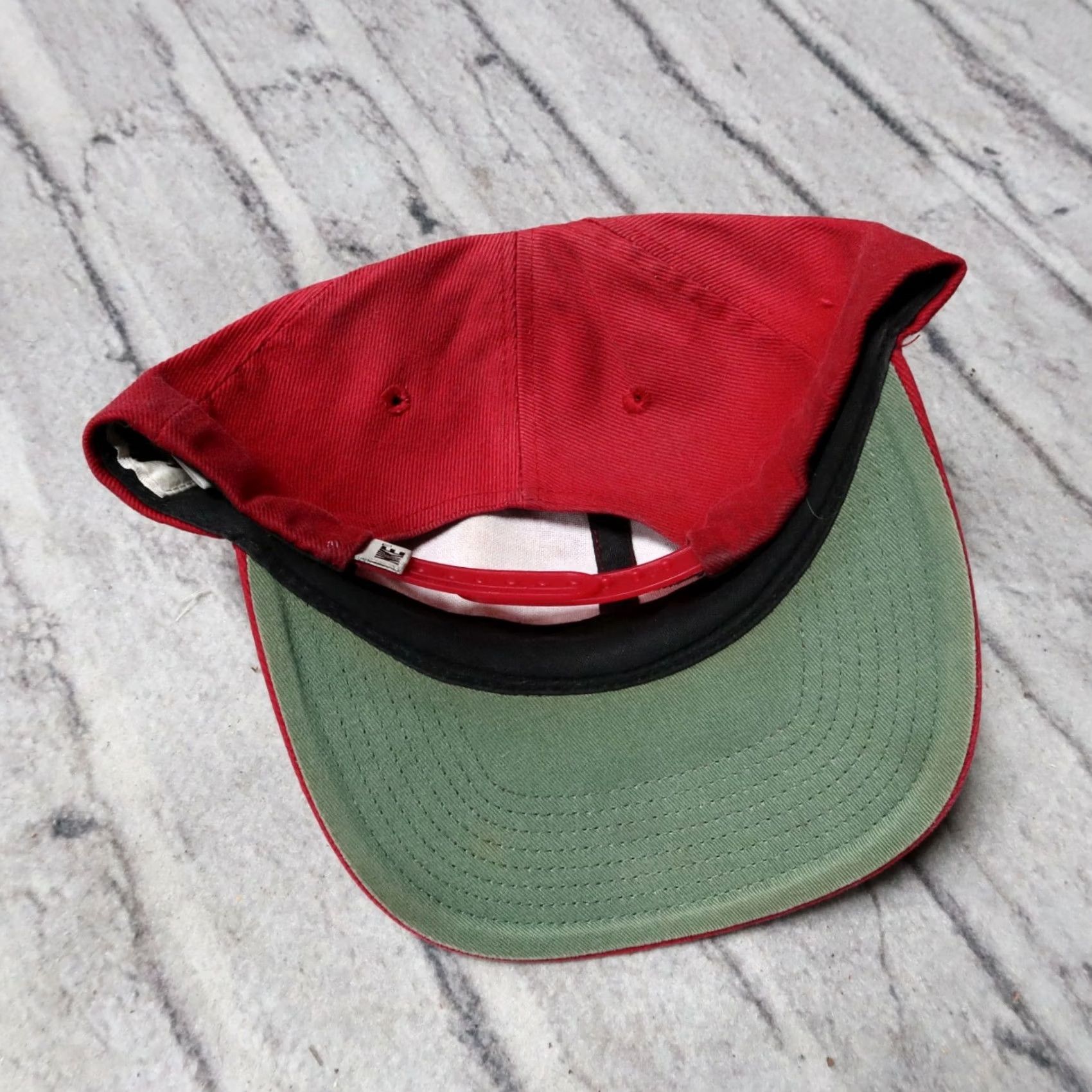 Nike Vintage Nike Swoosh Logo Snapback Hat Maroon Adjustable Cap Men Hat Swoosh 90s Mens Size ONE SIZE - 4 Thumbnail
