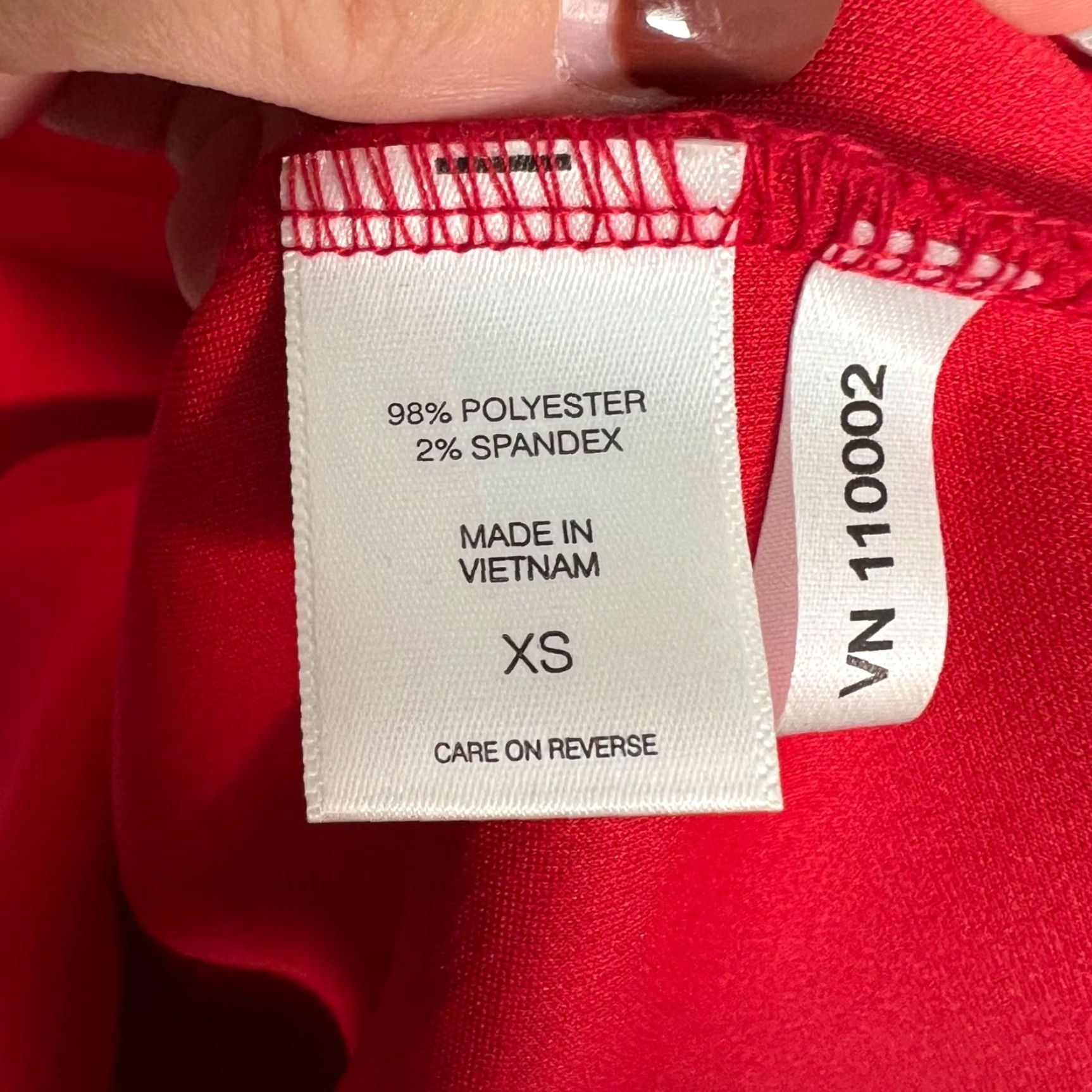 Vintage New York & Company Womens XS Red Dolman Sleeve Midi Dress Shirt Women XS Red Dolman Midi Dress Size XS / US 0-2 / IT 36-38 - 4 Thumbnail