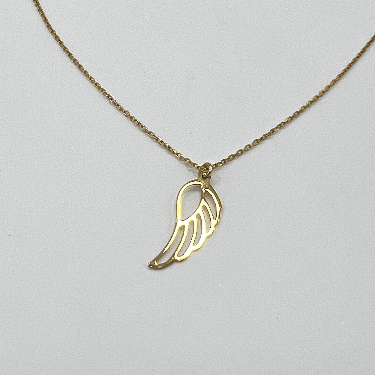 Other Delicate 14K yellow gold necklace with leaf design Size ONE SIZE - 2 Thumbnail