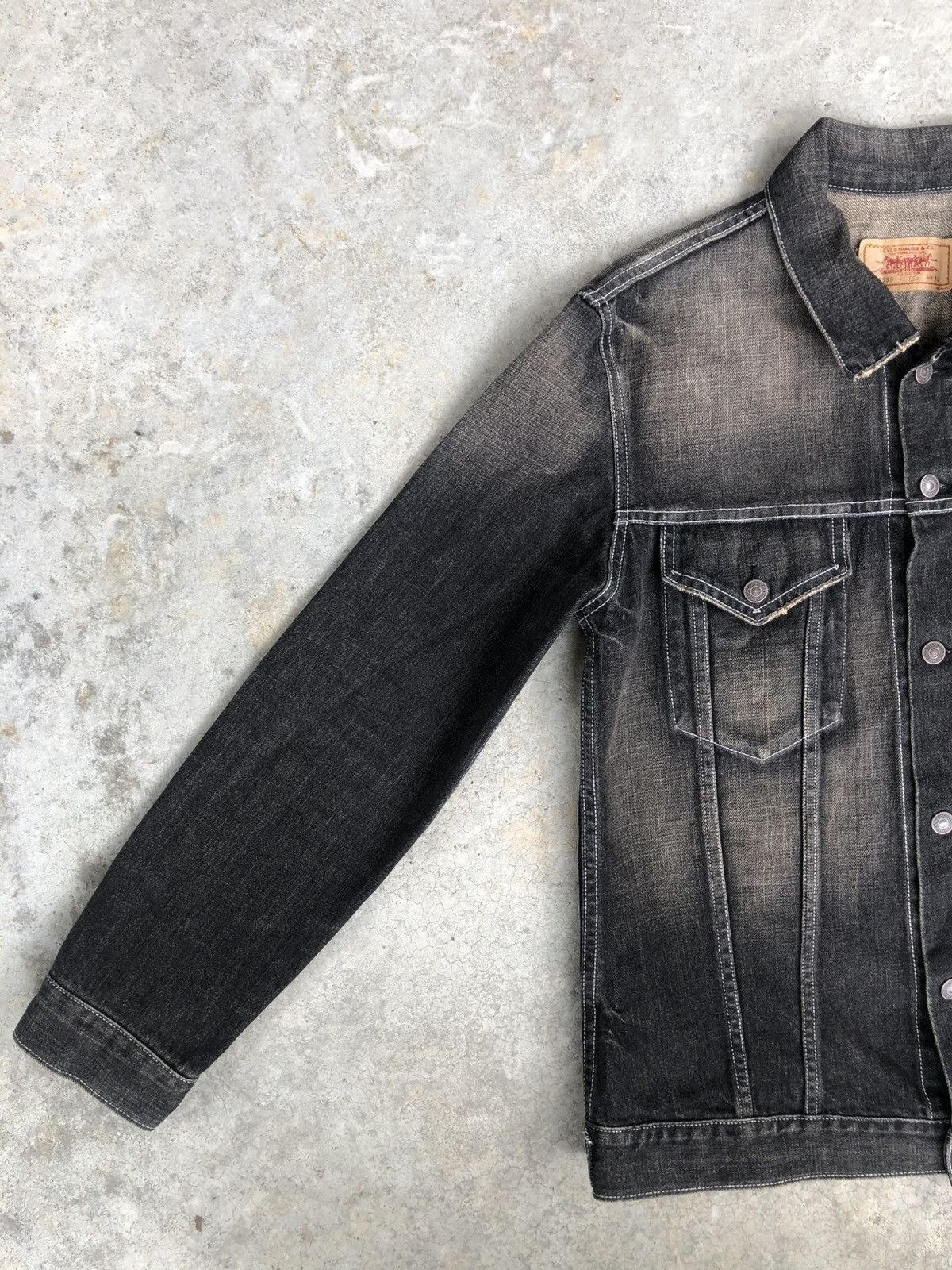 Levi's Y2k Levi’s Denim Jacket Mud Wash Distressed Size US L / EU 52-54 / 3 - 4 Thumbnail