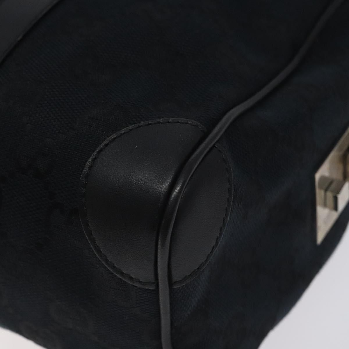 Gucci GUCCI GG Canvas Sherry Line Hand Bag Black Silver 000 0851 Size ONE SIZE - 12 Thumbnail