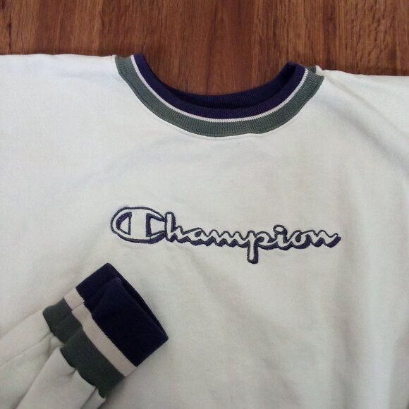 Champion Vintage 90s Champion Spell Out Crewneck Sweatshirt Size US XXL / EU 58 / 5 - 1 Thumbnail
