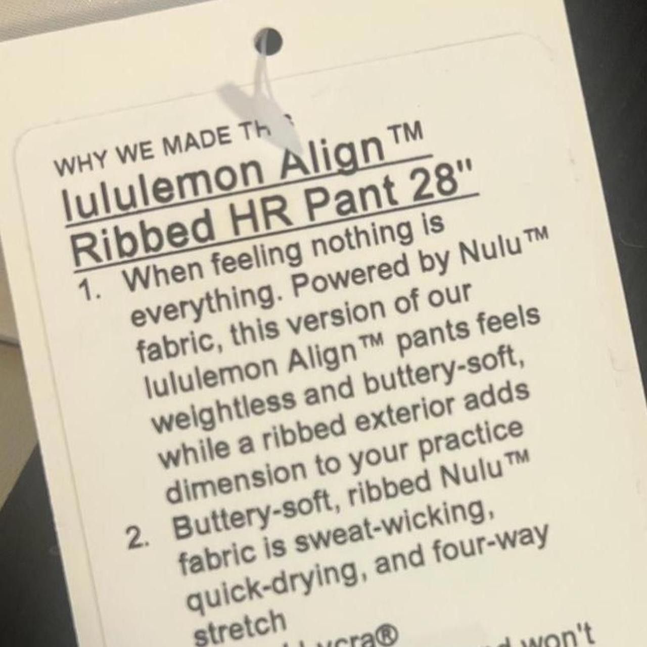 Lululemon Lululemon Align Ribbed Hr Pants Size 28" / US 6 / IT 42 - 4 Thumbnail