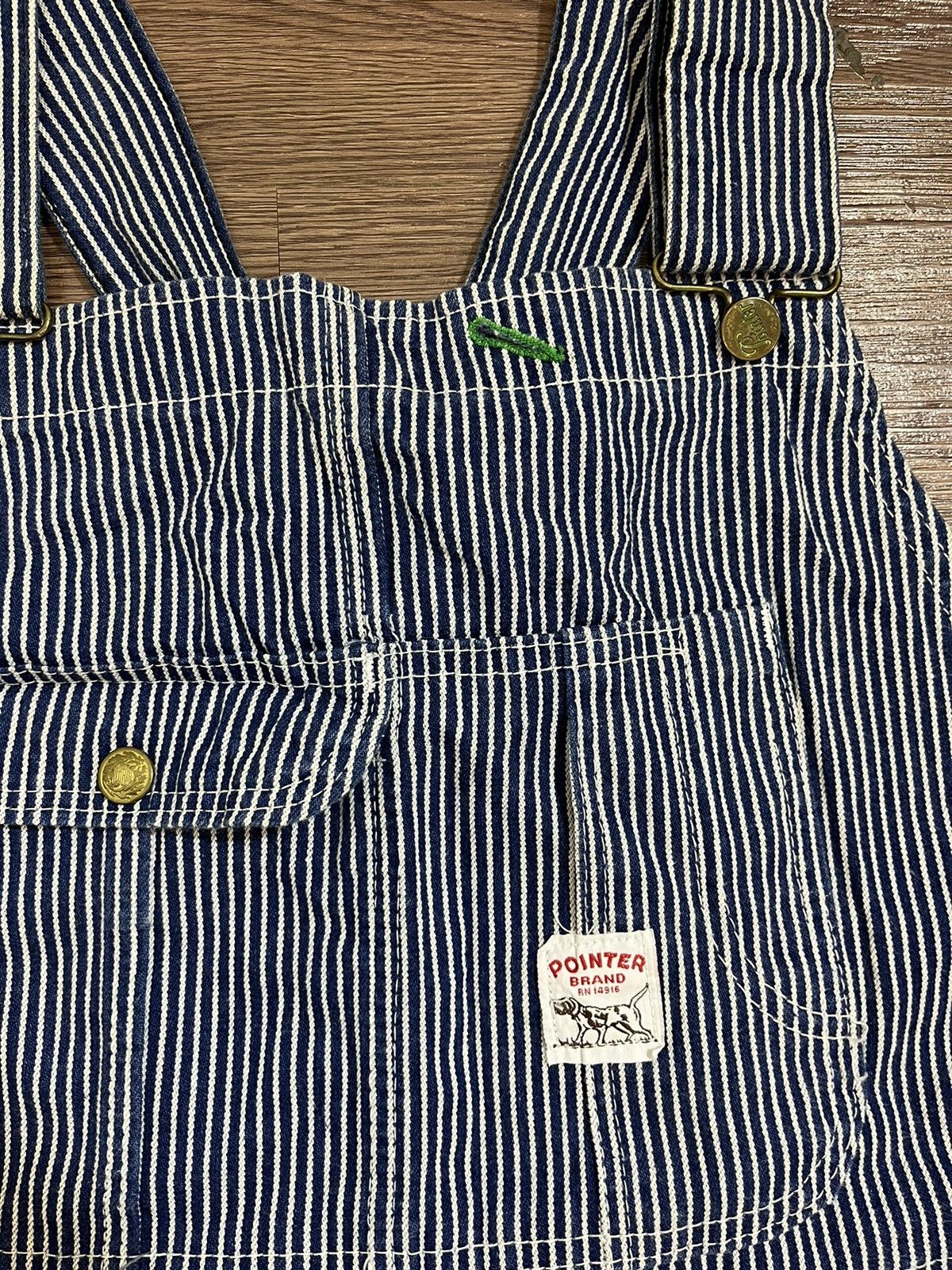Pointer × Vintage Pointer Vintage Hickory Stripe Carpenter Overalls Size US 36 / EU 52 - 9 Thumbnail