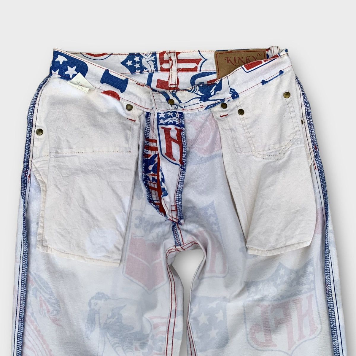 Hysteric Glamour × If Six Was Nine × Seditionaries Skateboard Hysteric glamour Denim Flared Jeans Size 27" / US 4 / IT 40 - 6 Thumbnail