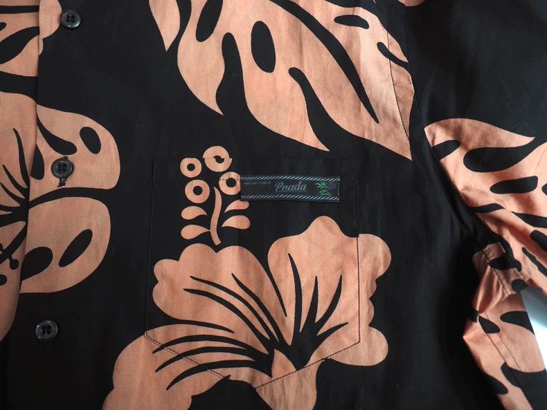 Prada PRADA ss14 Black Orange Floral Shirt 2501-Nextarrow Size US XXS / EU 40 - 5 Thumbnail