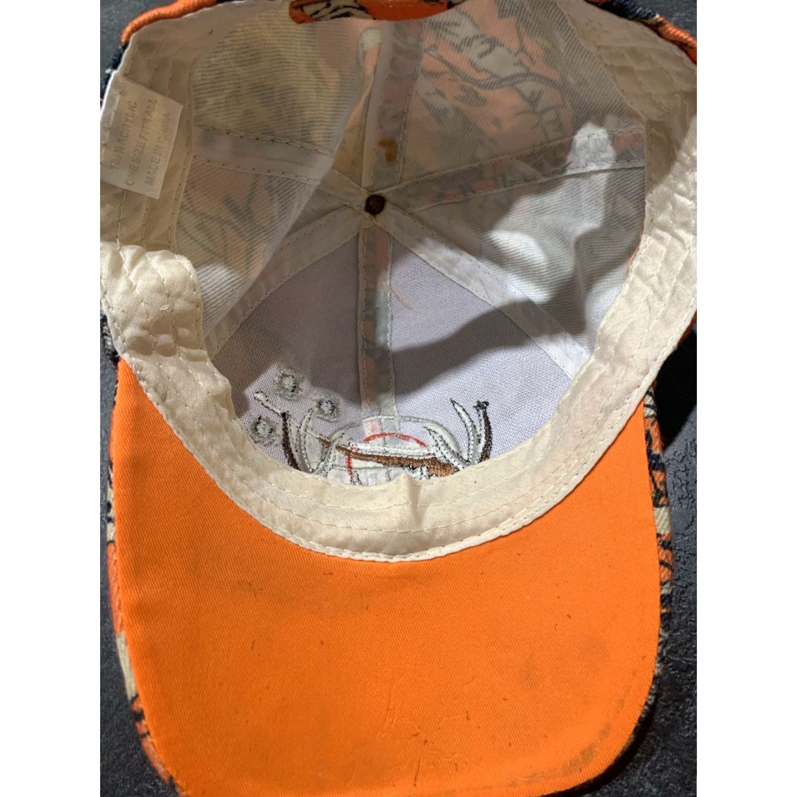 Born Americap USA Trucker Hat Adult Unisex Adjustable Orange Camouflage Buck Logo Hunting Cap Size ONE SIZE - 3 Thumbnail