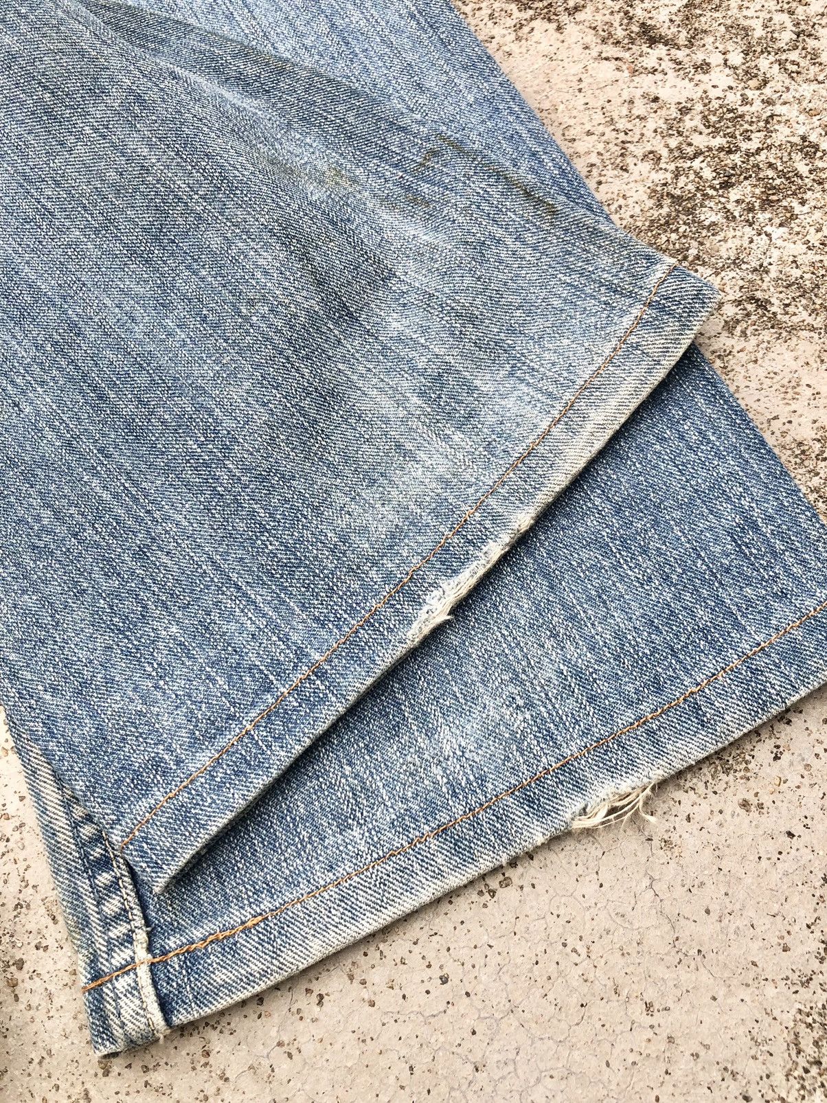 Vintage VINTAGE WRANGLER BLUE BELL SELVEDGE DENIM Size US 31 - 9 Thumbnail