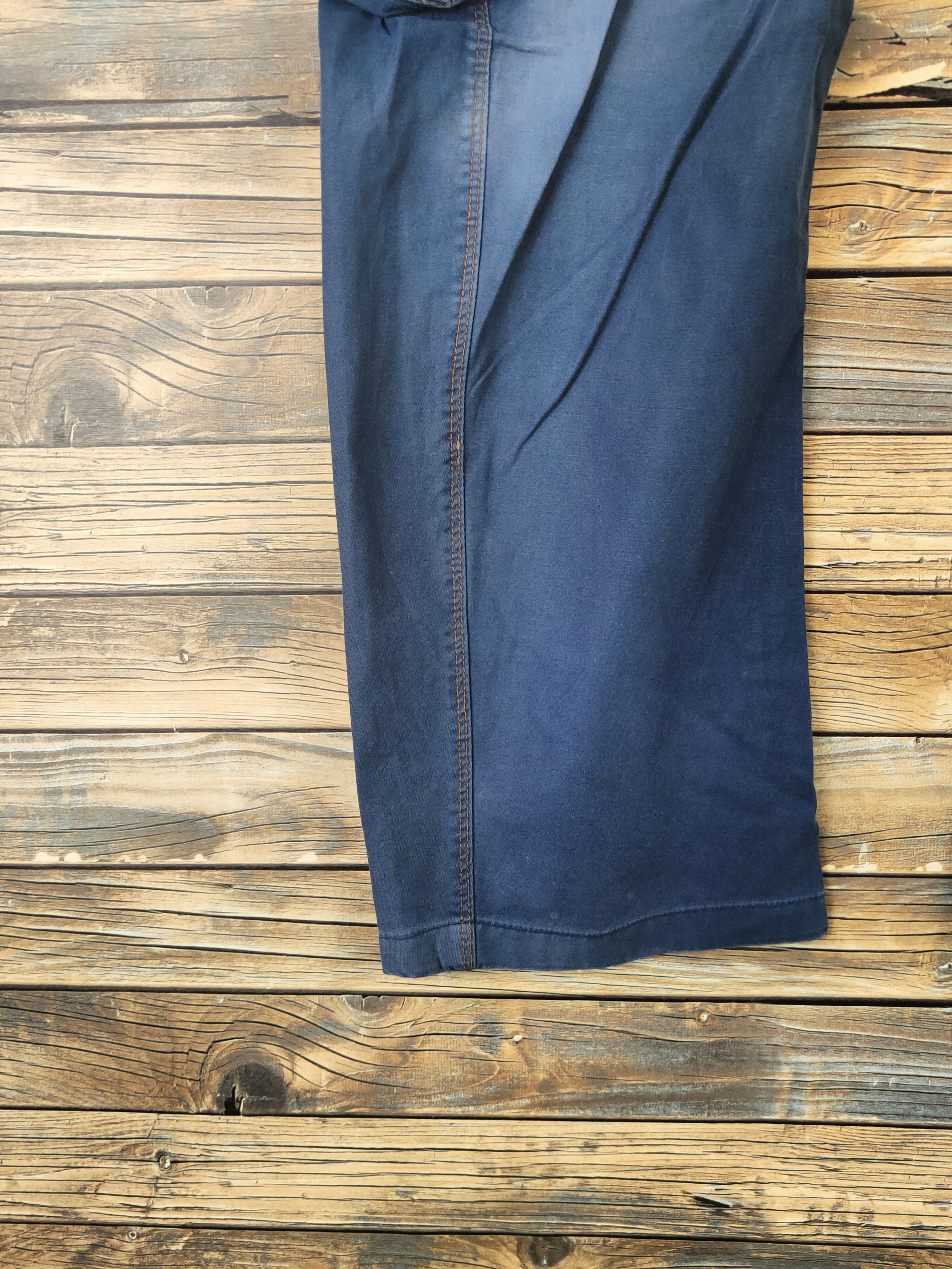 Japanese Brand DL Xebec Twist45 Blue Faded Multipocket Cargo Pants# 46-092 Size US 32 / EU 48 - 4 Thumbnail