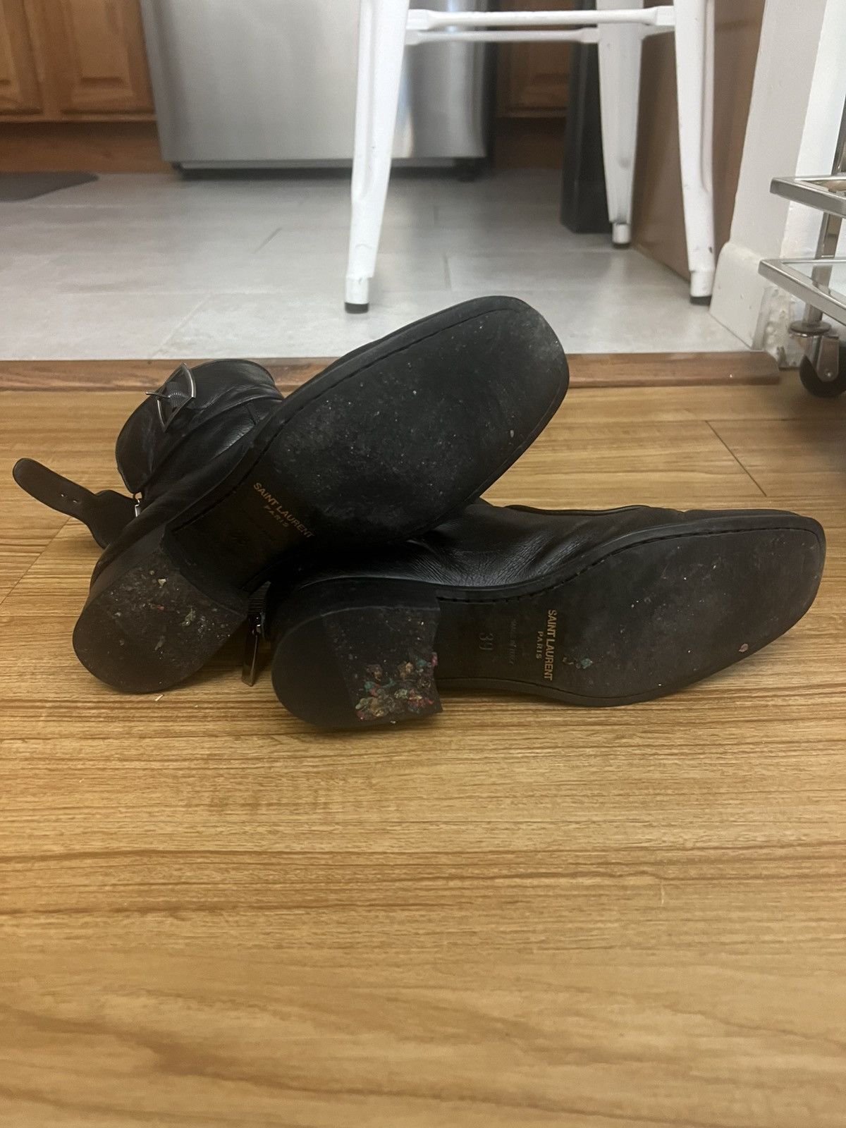 Saint Laurent Paris Saint Laurent Black Miles 30 Age Boots Size US 6.5 / EU 39-40 - 4 Thumbnail