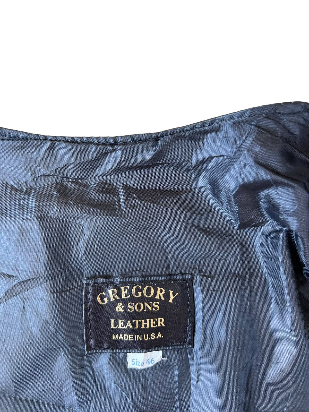 Leather Vintage Gregory & Sons Leather Vest Black Size US M / EU 48-50 / 2 - 16 Thumbnail